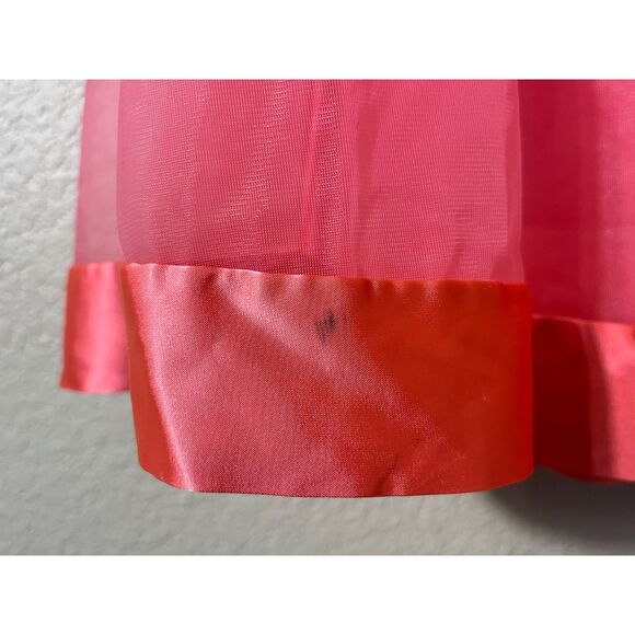 Vtg 1950s Gossard Artemis Bright Pink Peignoir Nightgown & Robe Set Size M READ - Picture 14 of 15